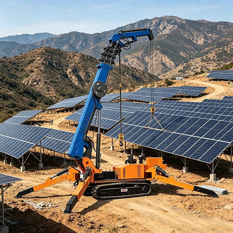 Compact Crawler Boom Lift - Customized 5Ton Rubber-Tracked Spider Crane Hydraulic