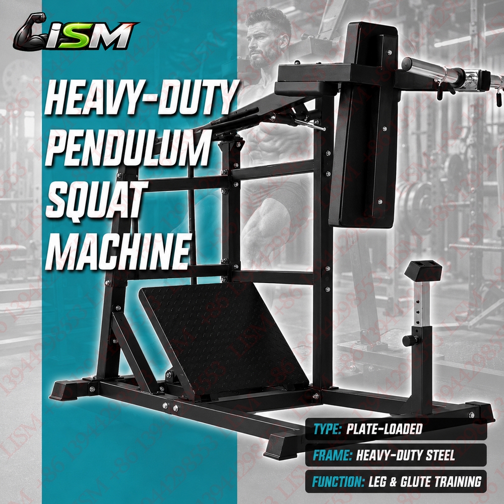 Heavy Equipment Gym - Heavy Duty Pendulum Squat Machine Plate