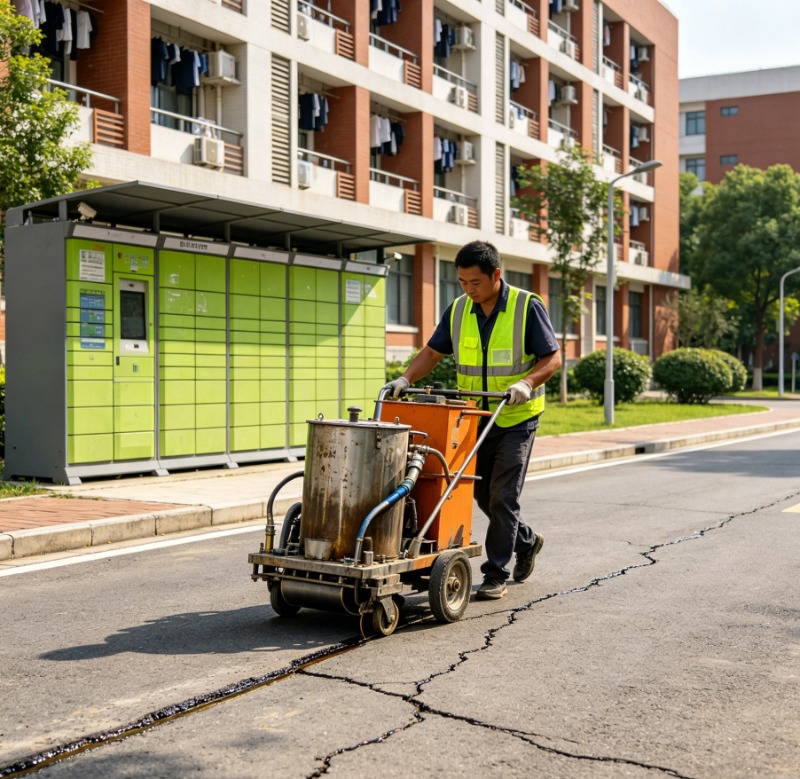 Road Crack Sealing Machine - Hand Push 60L Road Crack Filling