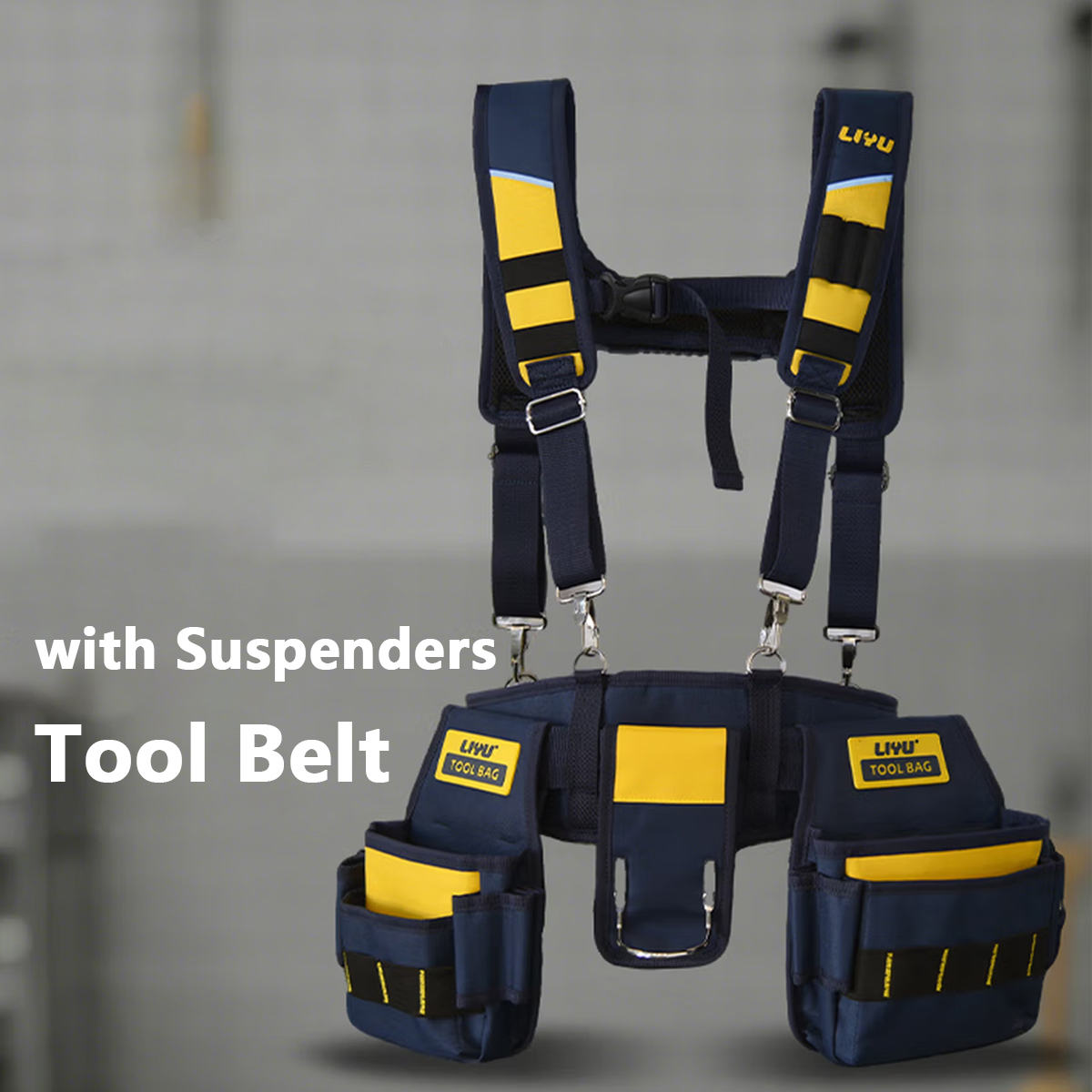 Heavy Equipment Storage - LIYU Tool Belt with Suspenders, 600D