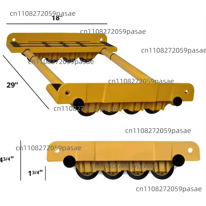 Heavy Equipment Rollers - 2000lbs Heavy Duty All Terrain Furniture