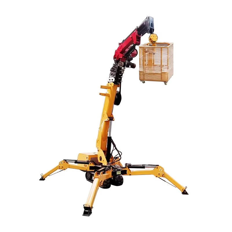 Compact Crawler Boom Lift - Crawler Spider Crane Compact Hydraulic Remote-Controlled