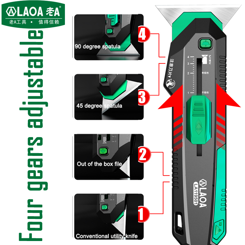 LAOA Four-speed deformation ut - مراجعة Heavy Equipment Blade وسعره