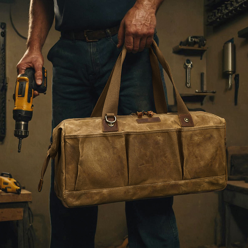 Heavy Duty Waxed Canvas Tool B - مراجعة Heavy Equipment Storage وسعره