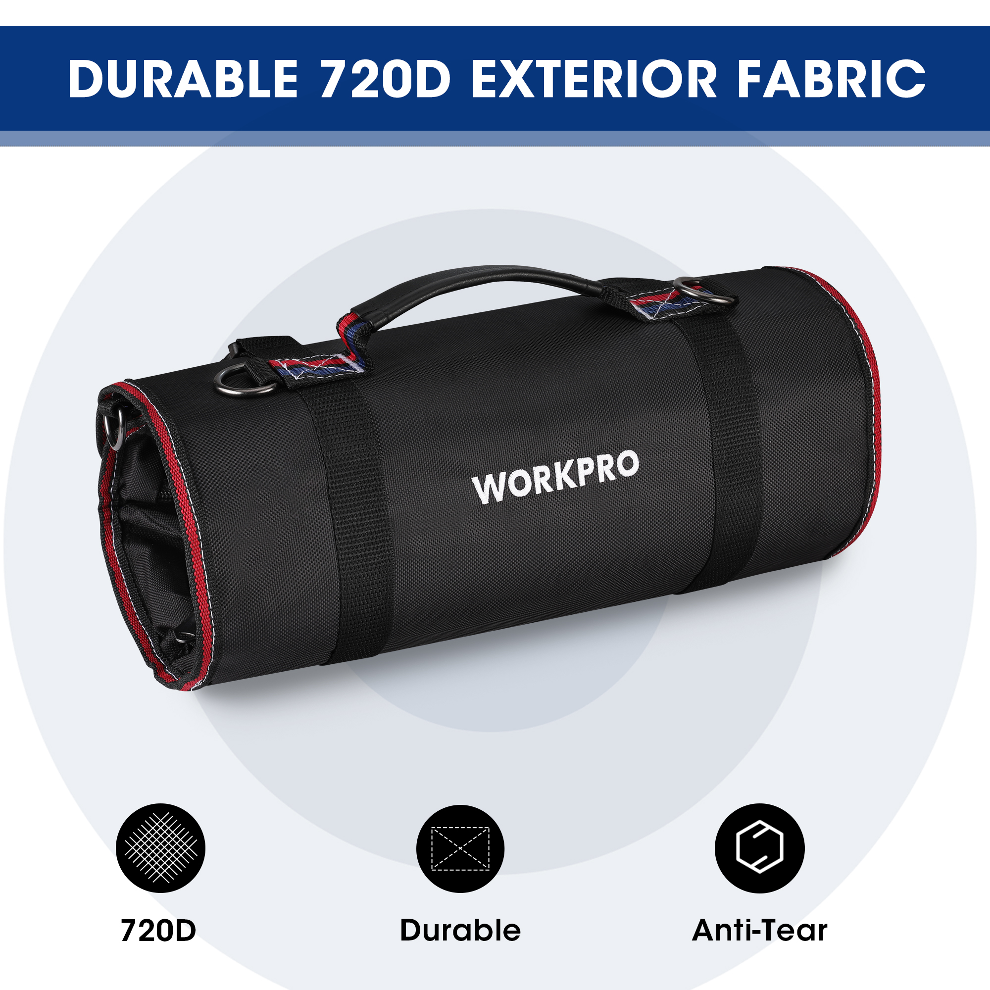 WORKPRO Roll Up Tool Bag with  - مراجعة Heavy Equipment Storage وسعره