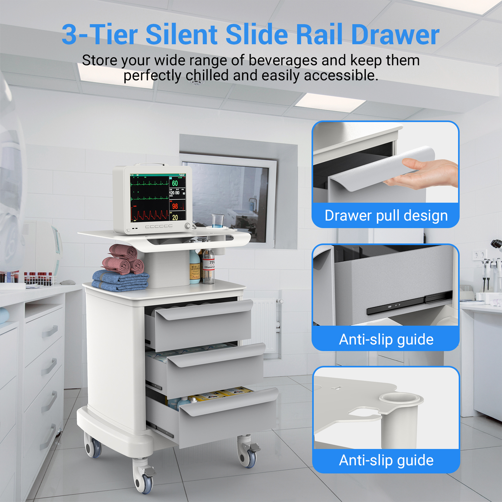 Medical Mobile Trolley Cart Ro - مراجعة Heavy Equipment Transporter وسعره