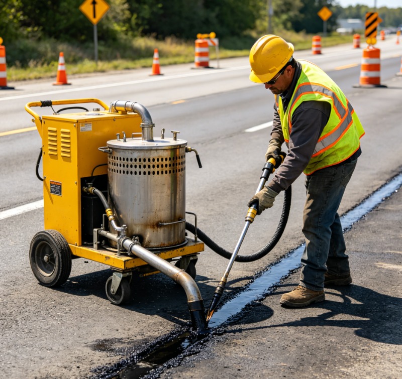 350L Towed Asphalt Crack Seali - مراجعة Road Crack Sealing Machine وسعره