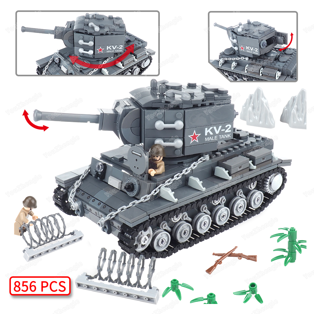 WW2 KV-2 Heavy tank Building B - مراجعة Heavy Equipment Armor وسعره
