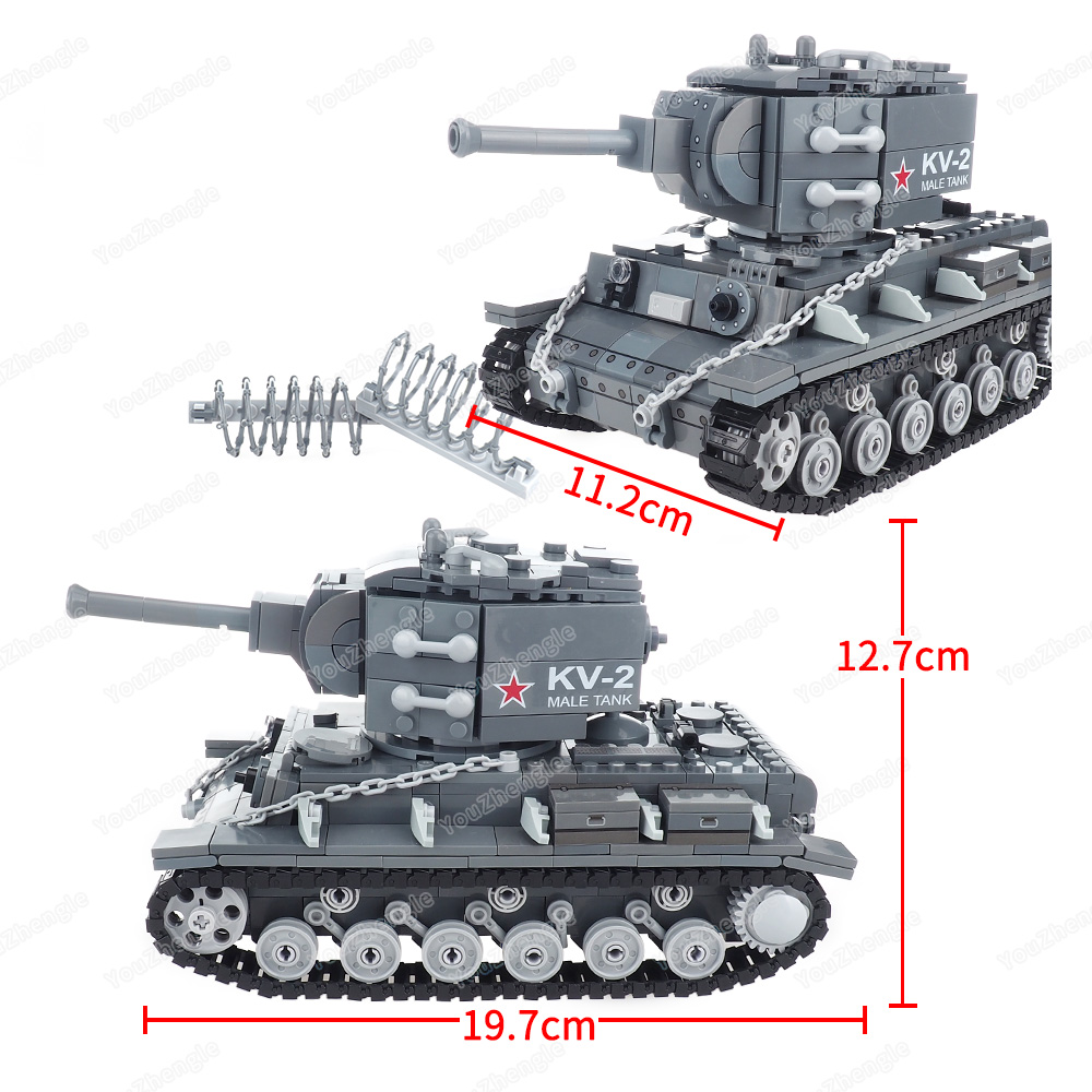 WW2 KV-2 Heavy tank Building B - مراجعة Heavy Equipment Armor وسعره