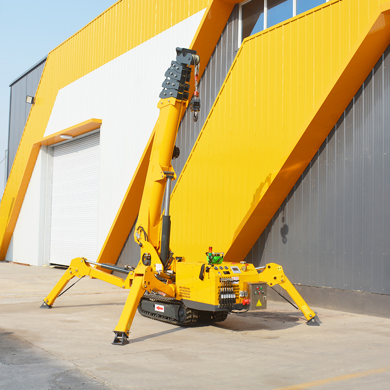 7T Hydraulic Spider Crane Mini - مراجعة Compact Crawler Boom Lift وسعره