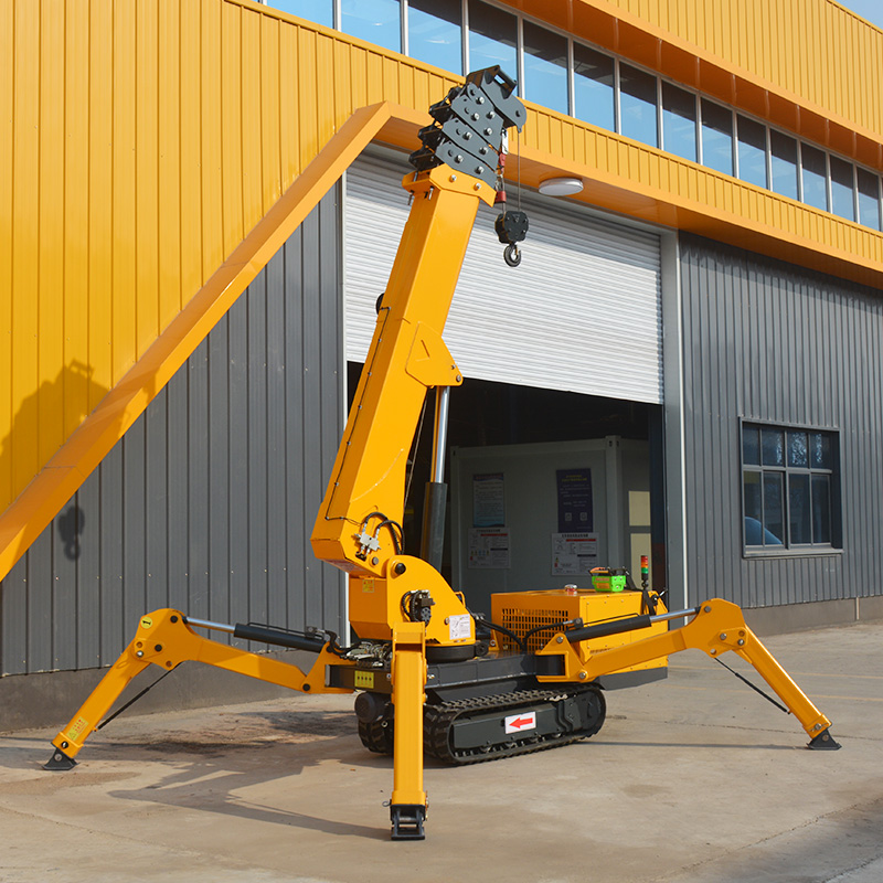 7T Hydraulic Spider Crane Mini - مراجعة Compact Crawler Boom Lift وسعره