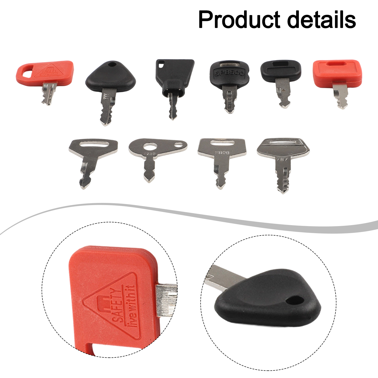 10PCS Keys Master Key Ignition - مراجعة Heavy Equipment Keys Master Set وسعره