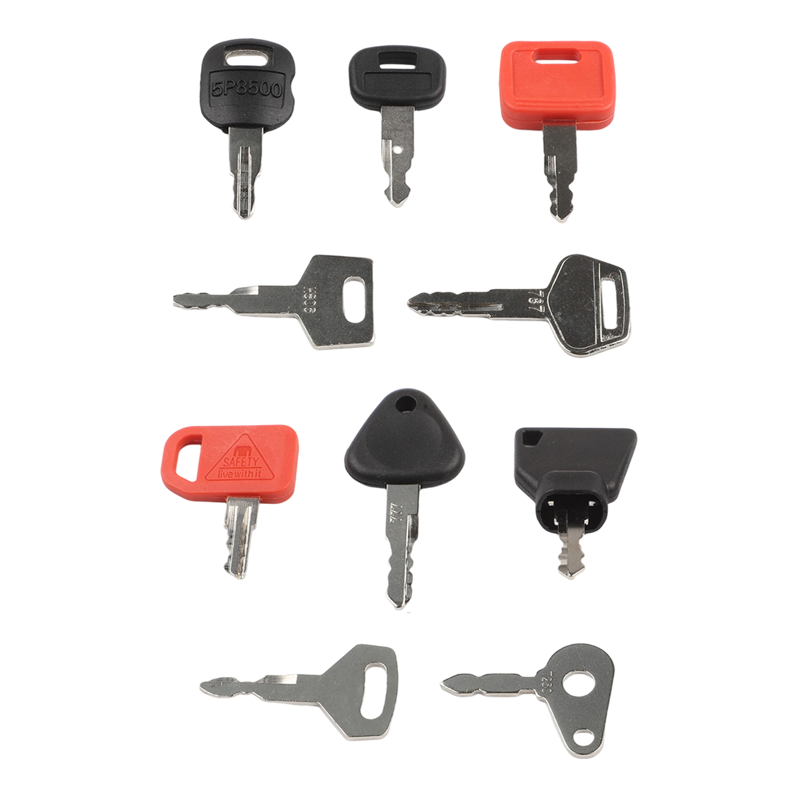 10PCS Keys Master Key Ignition - مراجعة Heavy Equipment Keys Master Set وسعره