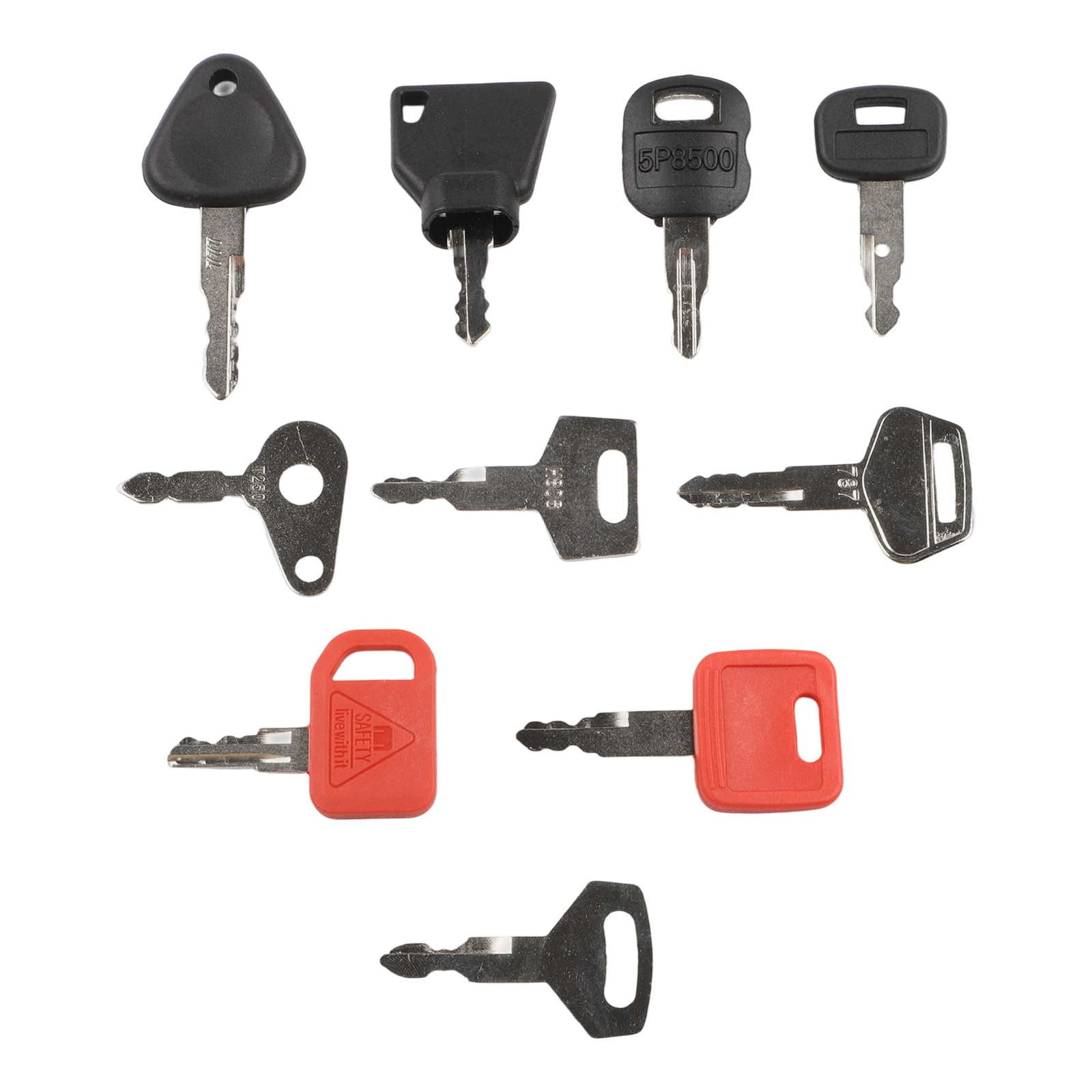 10PCS Keys Master Key Ignition - مراجعة Heavy Equipment Keys Master Set وسعره