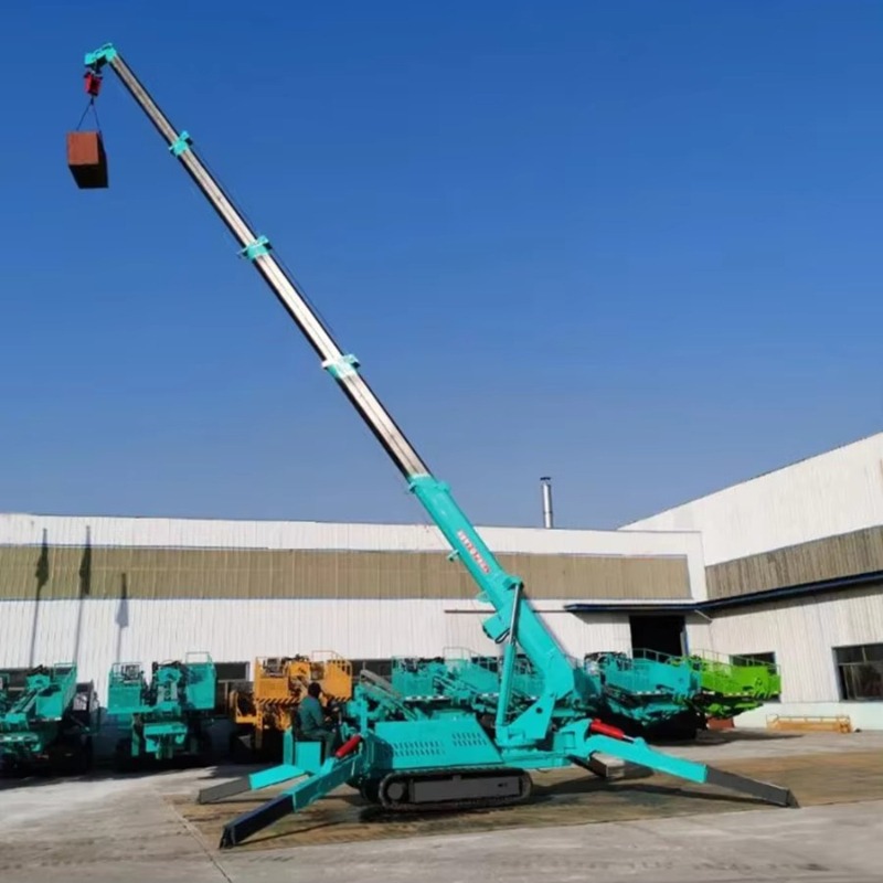 Compact Mini Spider Crane 1.5T - مراجعة Compact Crawler Boom Lift وسعره