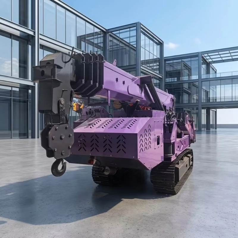 3Ton Spider Crawler Crane 10m  - مراجعة Compact Crawler Boom Lift وسعره