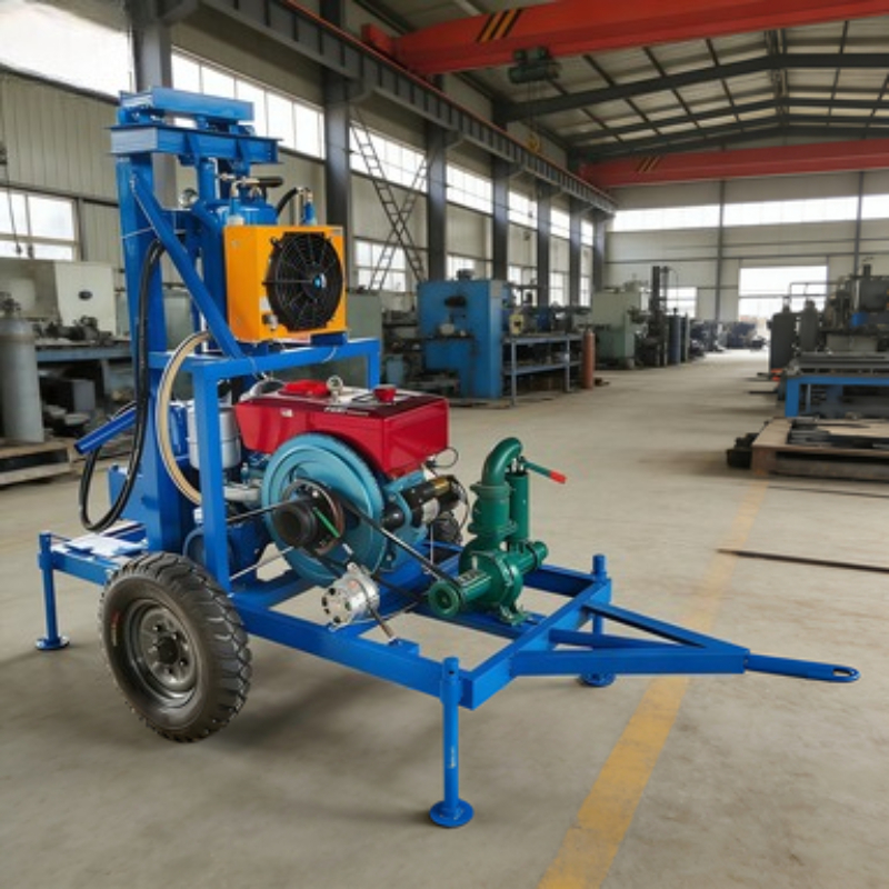120m Max Depth Tire-Type Small - مراجعة Heavy Equipment Drilling Rig وسعره