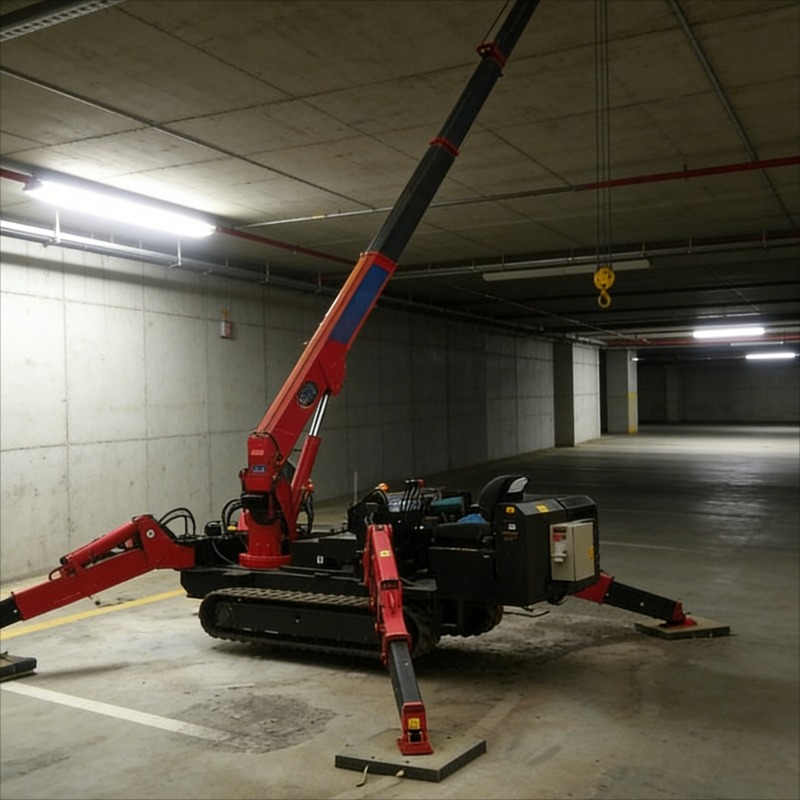 Customized 3 Ton Mini Spider C - مراجعة Compact Crawler Boom Lift وسعره