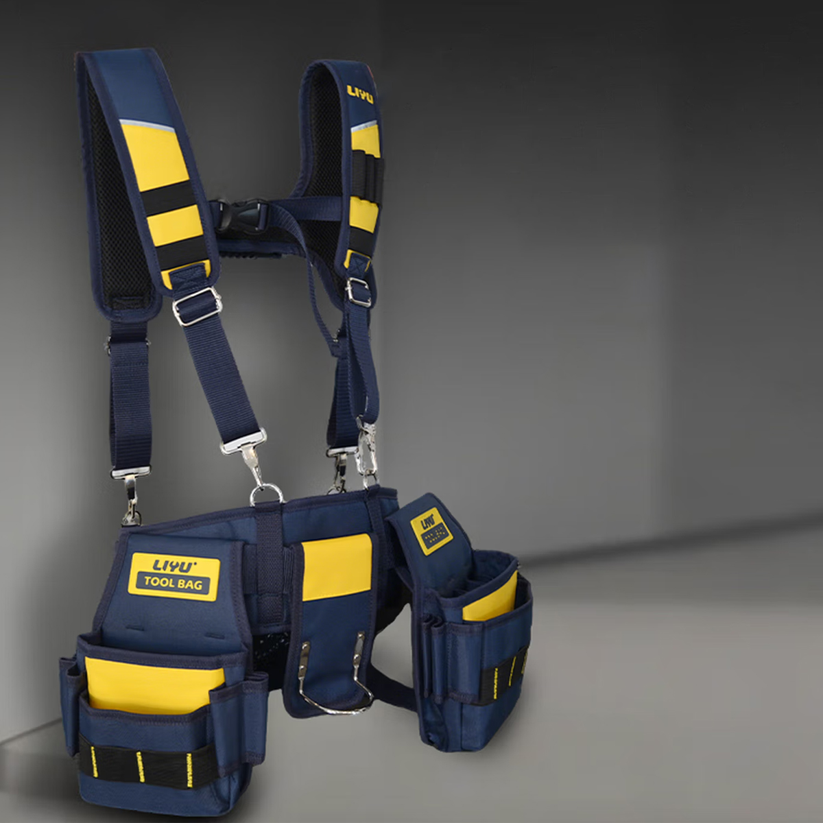 LIYU Tool Belt with Suspenders - مراجعة Heavy Equipment Storage وسعره