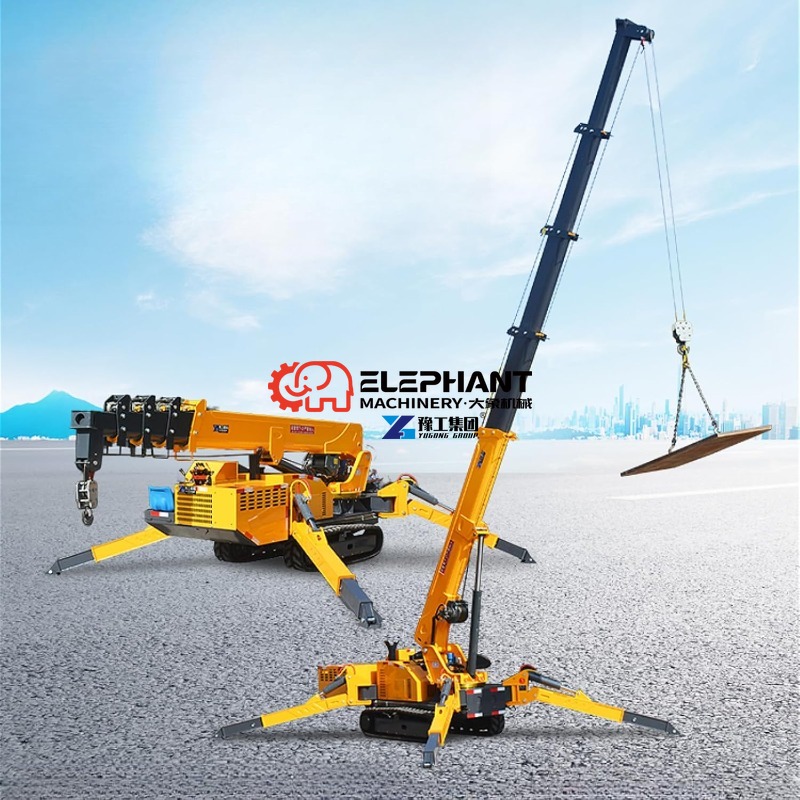 Mini Crawler Crane 3 Ton 5 Ton - مراجعة Compact Crawler Boom Lift وسعره