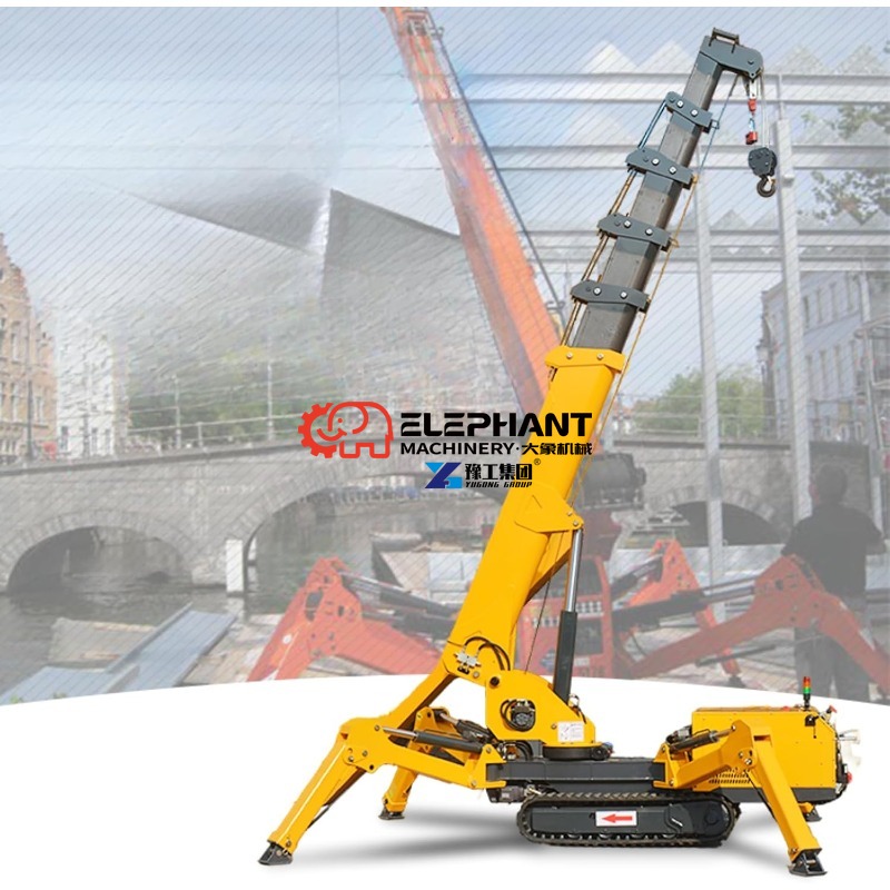 Mini Crawler Crane 3 Ton 5 Ton - مراجعة Compact Crawler Boom Lift وسعره