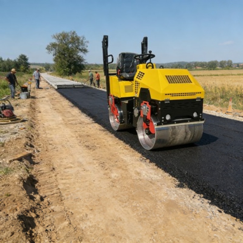 Single Drum Road Roller Vibrat - مراجعة Heavy Equipment Rollers وسعره