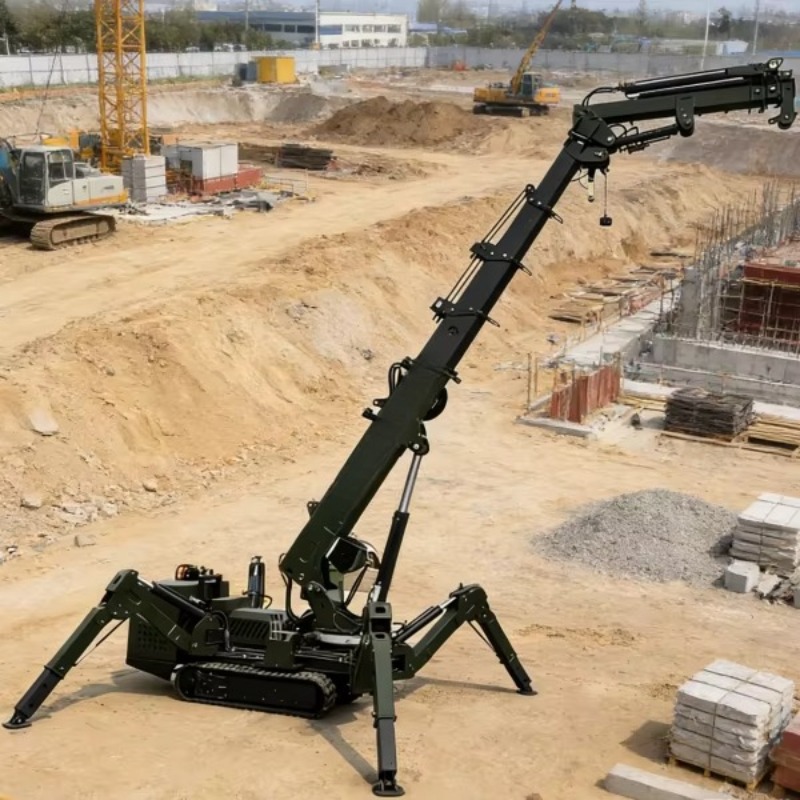 7Ton Remote Control Spider Cra - مراجعة Compact Crawler Boom Lift وسعره