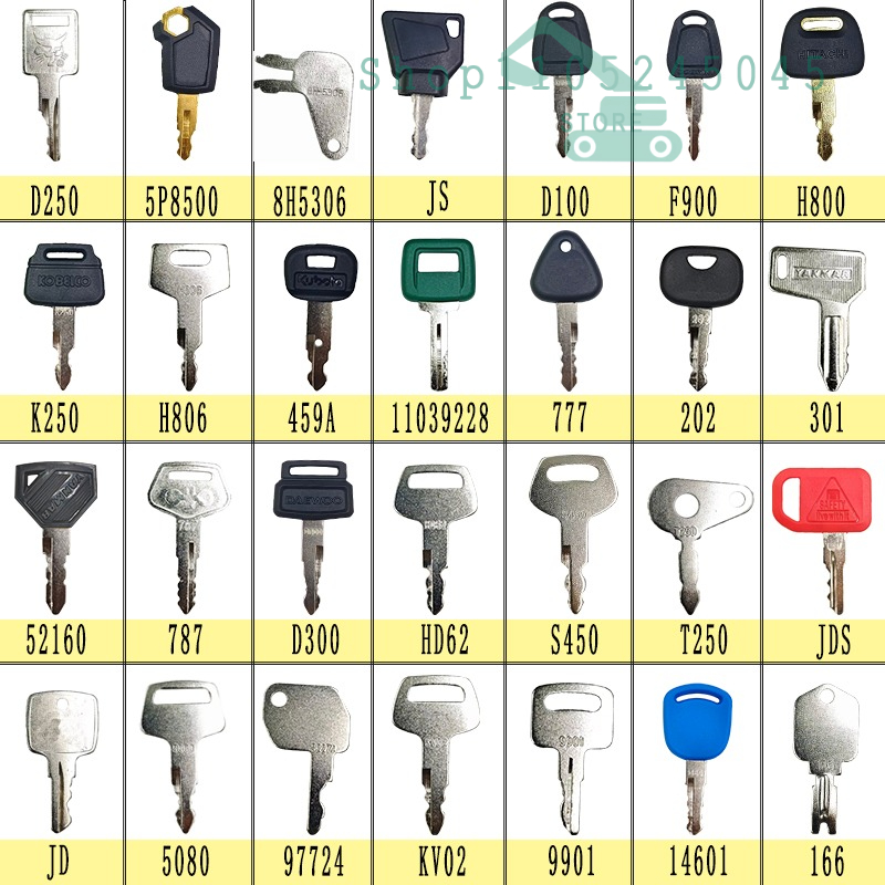 28/21/12Pcs Master Ignition Ke - مراجعة Heavy Equipment Keys Master Set وسعره