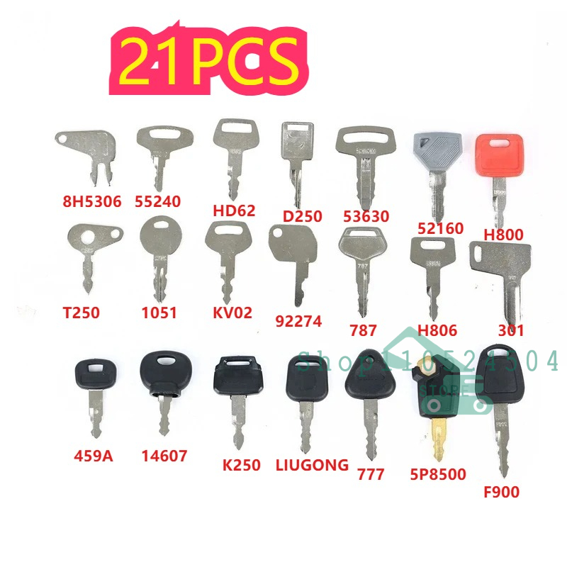 28/21/12Pcs Master Ignition Ke - مراجعة Heavy Equipment Keys Master Set وسعره