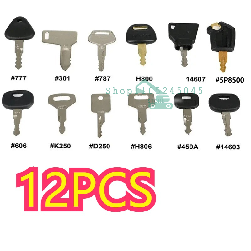 28/21/12Pcs Master Ignition Ke - مراجعة Heavy Equipment Keys Master Set وسعره