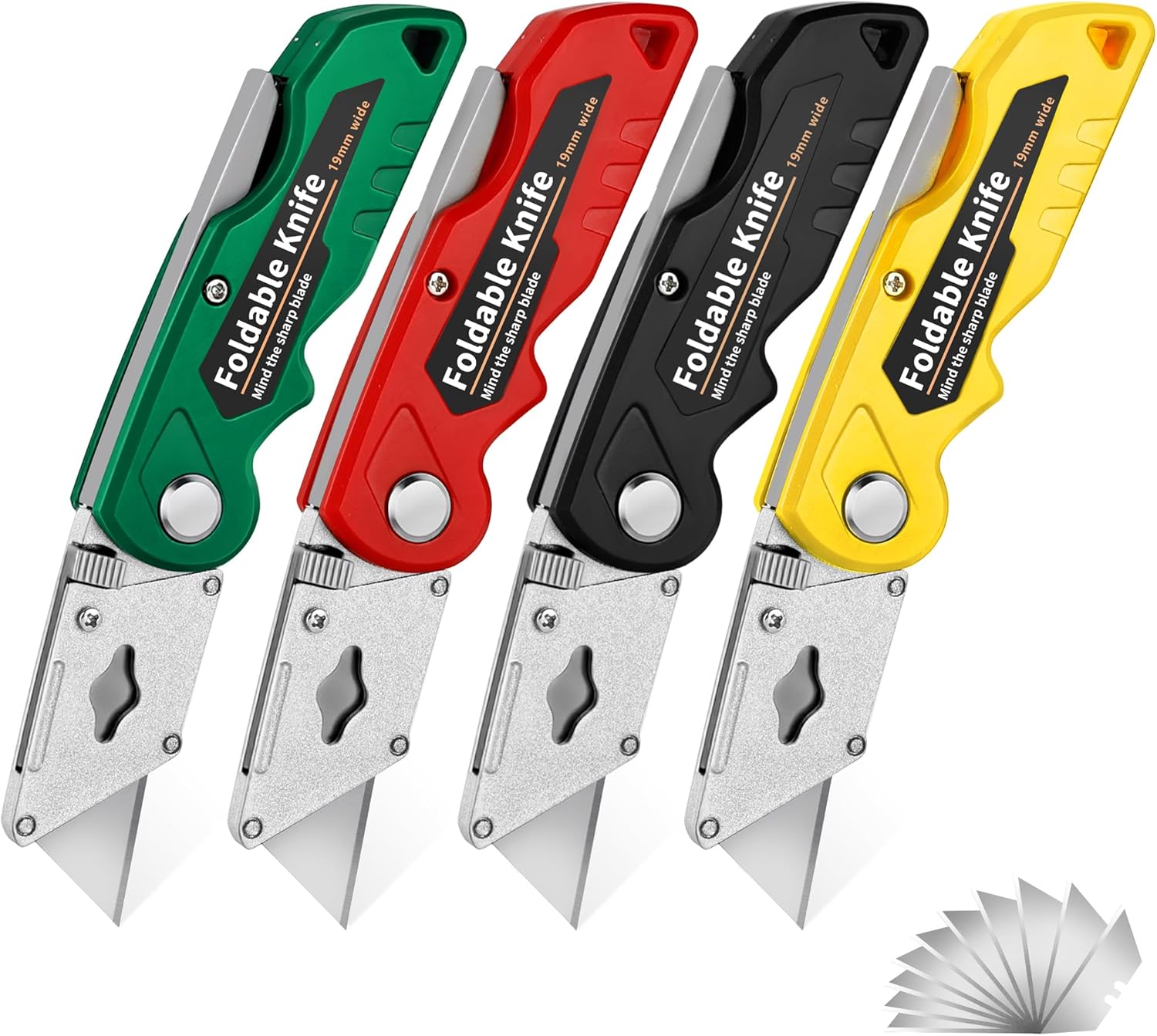 Kitchen Box Cutter,4-Pack Fold - مراجعة Heavy Equipment Blade وسعره