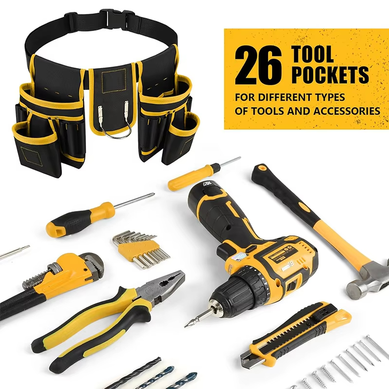 Adjustable Tool Belt Bag with  - مراجعة Heavy Equipment Storage وسعره