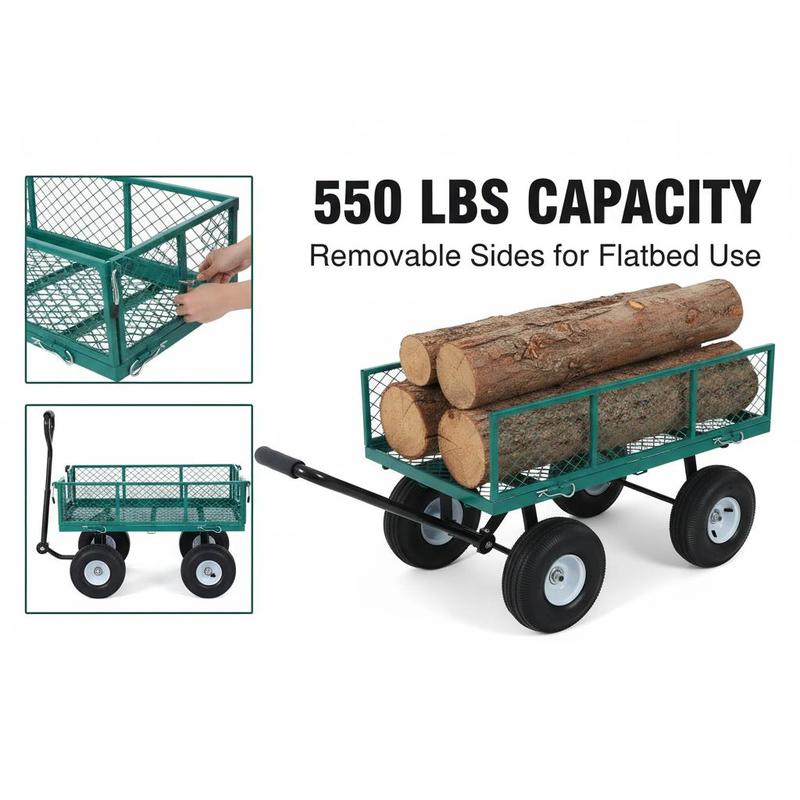 Iron Utility Wagon 34 x 18 Inc - مراجعة Heavy Equipment Transporter وسعره