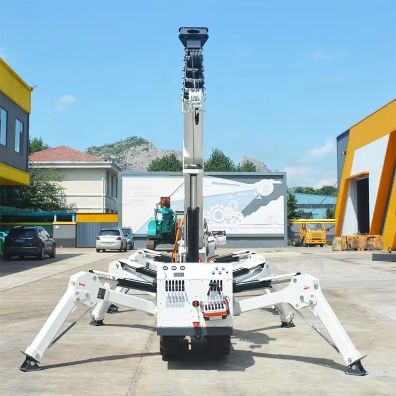 5Ton Narrow Space Spider Crane - مراجعة Compact Crawler Boom Lift وسعره