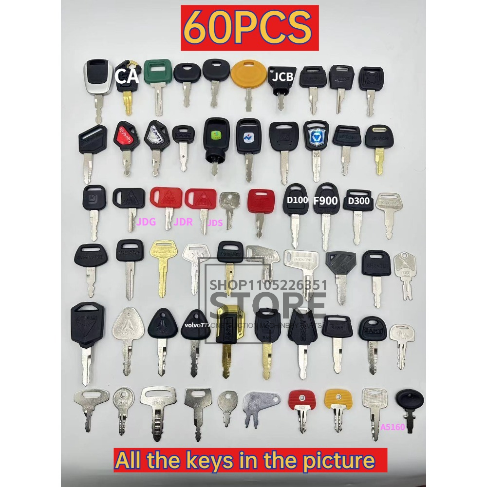 60/42/35/13/10PCS Master Ignit - مراجعة Heavy Equipment Keys Master Set وسعره