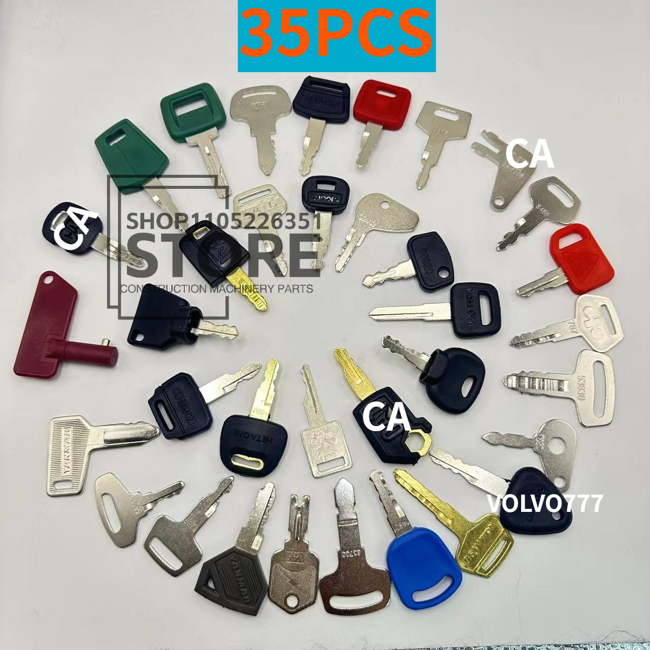 60/42/35/13/10PCS Master Ignit - مراجعة Heavy Equipment Keys Master Set وسعره