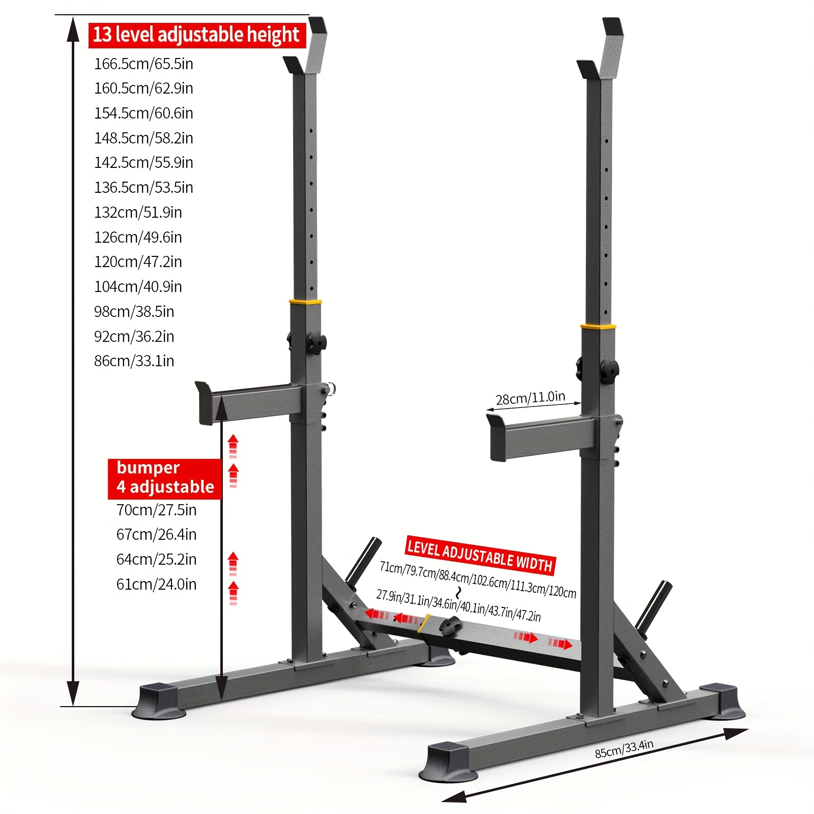 1 Squat Stand With Barbell Wei - مراجعة Heavy Equipment Gym وسعره