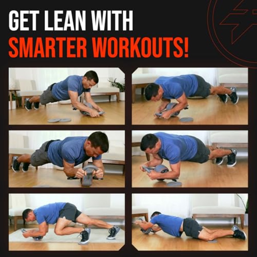 CoreFlex4D Ab Roller Wheel wit - مراجعة Heavy Equipment Gym وسعره