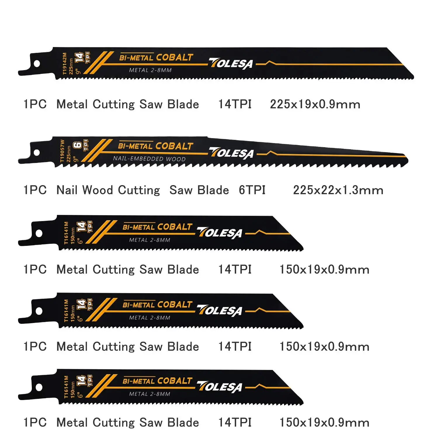 TOLESA 10PCS Reciprocating Bi- - مراجعة Heavy Equipment Blade وسعره