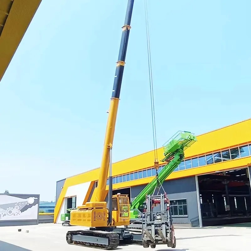 Electric Spider Crane Crawler  - مراجعة Compact Crawler Boom Lift وسعره