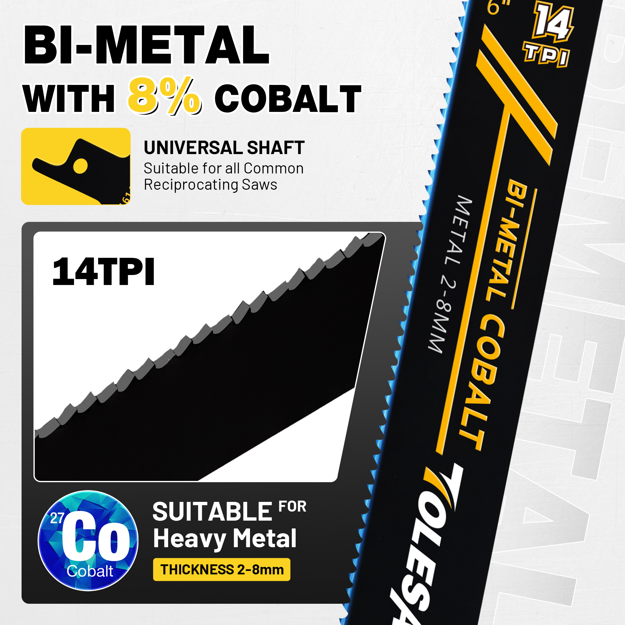 TOLESA Heavy Metal Cutting Rec - مراجعة Heavy Equipment Blade وسعره