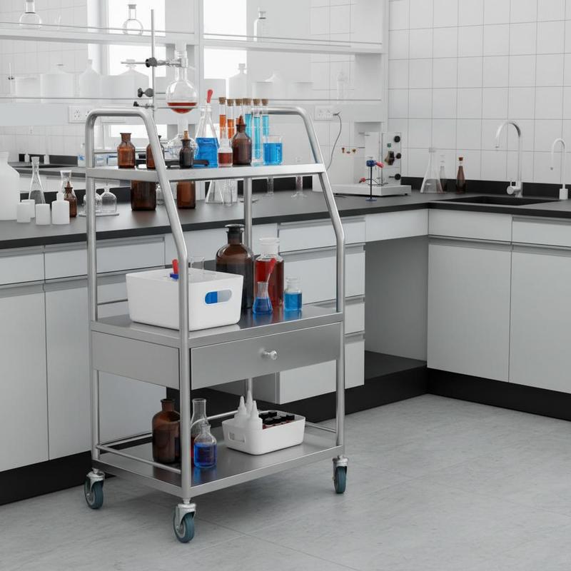 Medical Trolley 23.6x15.7x33.4 - مراجعة Heavy Equipment Storage وسعره