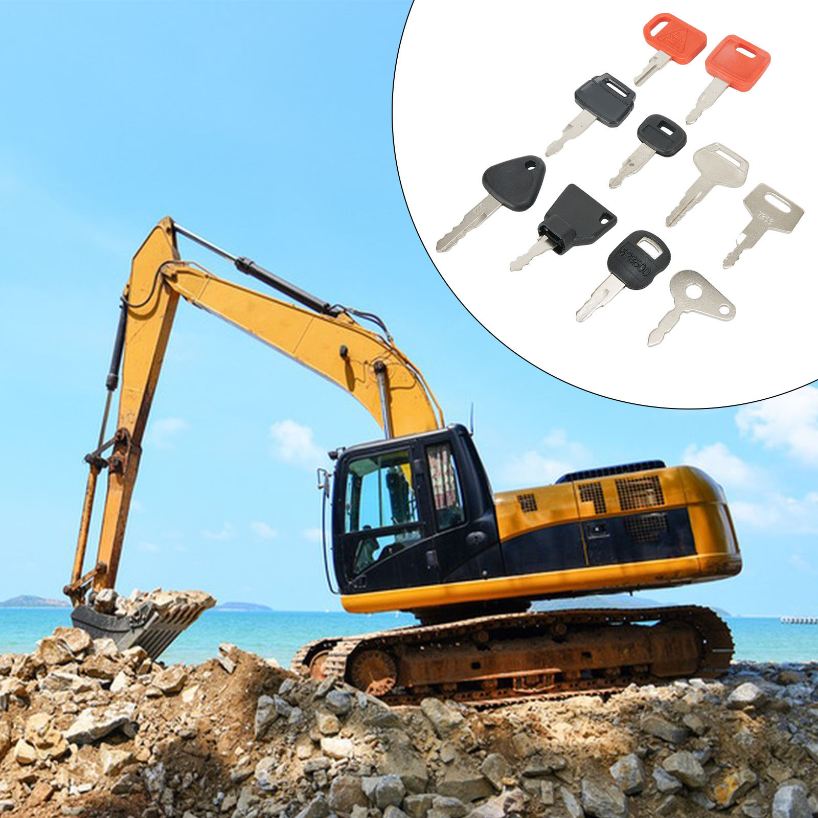 10 KEY SET Master Key Ignition - مراجعة Heavy Equipment Keys Master Set وسعره