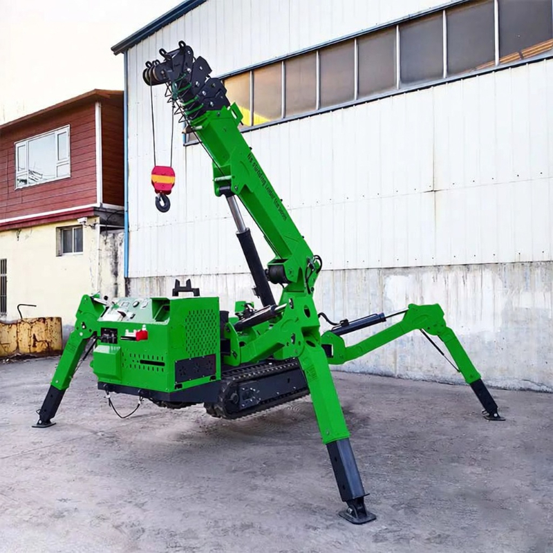 Factory Wholesale Spider Crane - مراجعة Compact Crawler Boom Lift وسعره