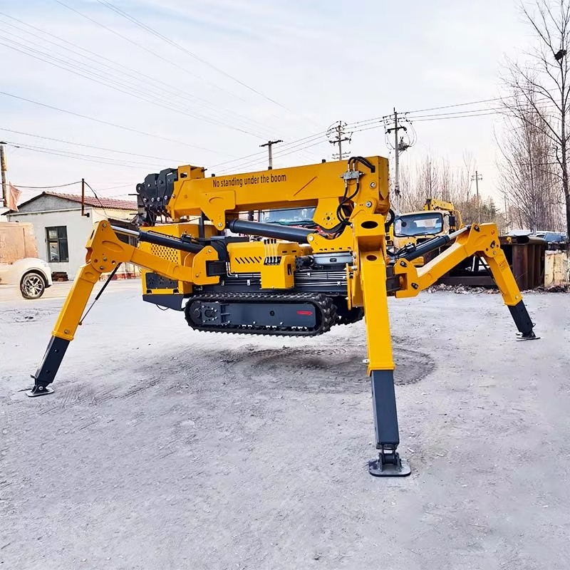Factory Wholesale Spider Crane - مراجعة Compact Crawler Boom Lift وسعره