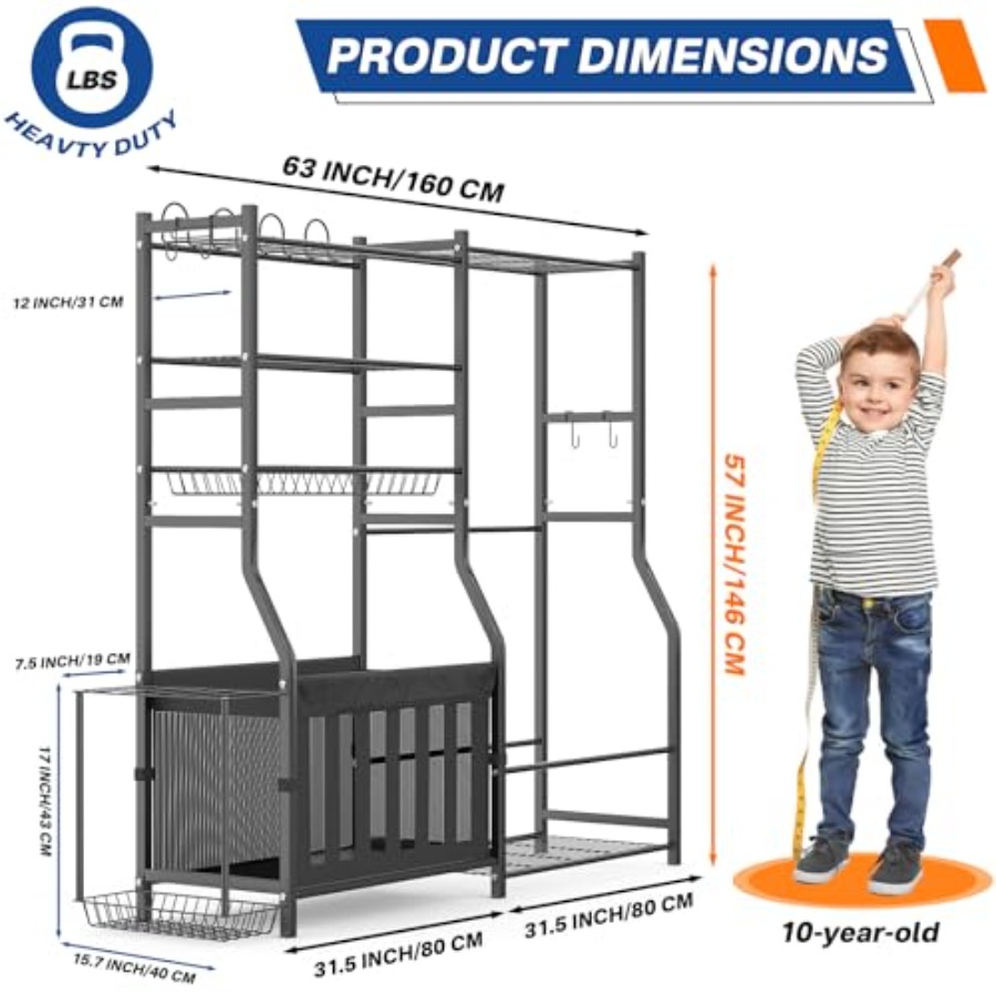 Heavy Duty Garage Sports Equip - مراجعة Heavy Equipment Storage وسعره